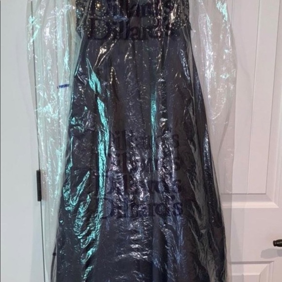 Dillard’s Navy Blue Prom Dress - Picture 5 of 6